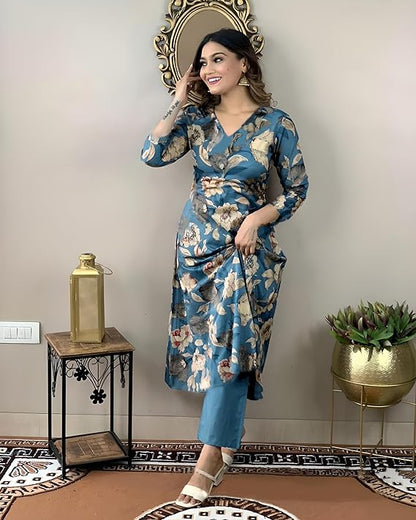 Printed Rayon kurti with pant